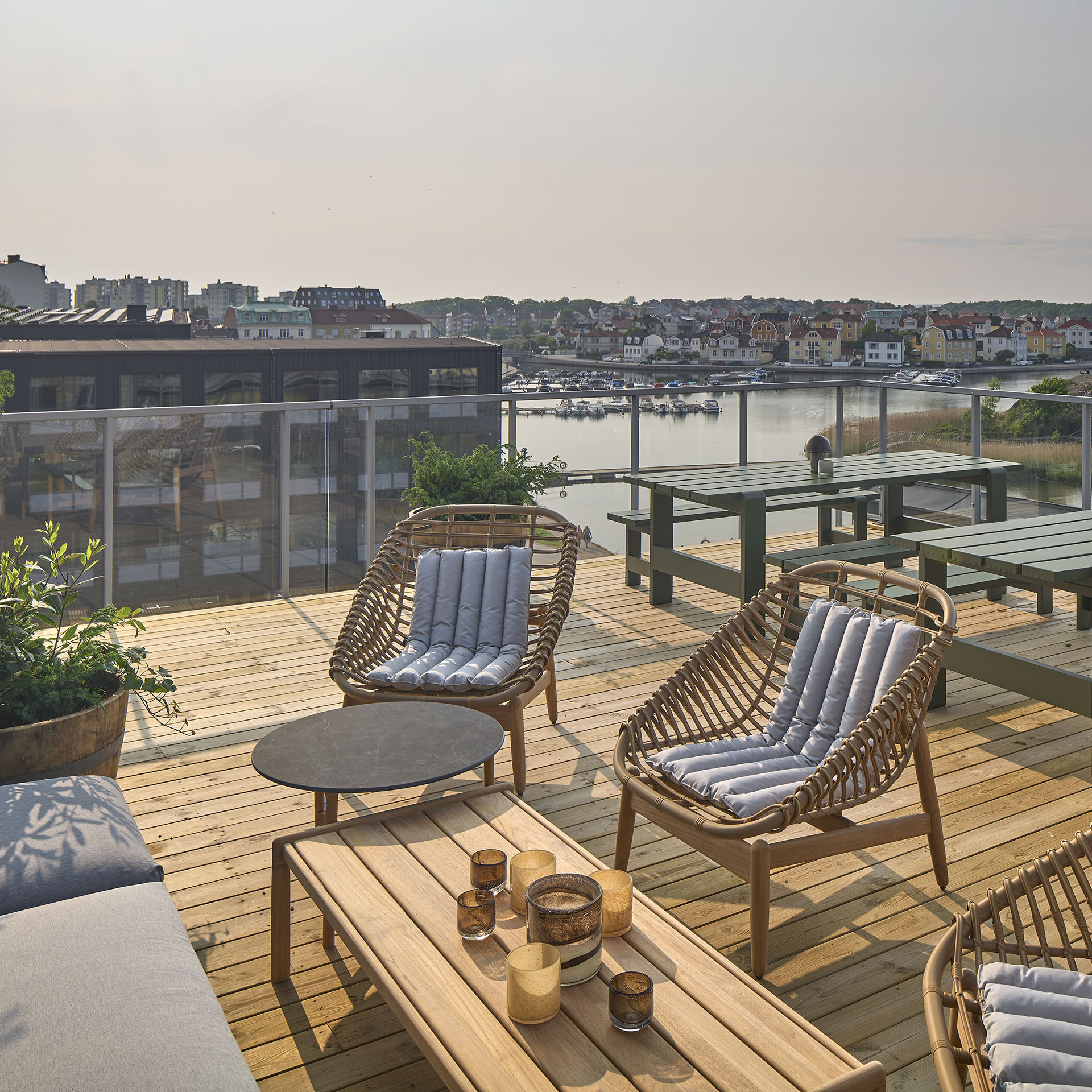 En takterrass på Scandic i Karlskrona