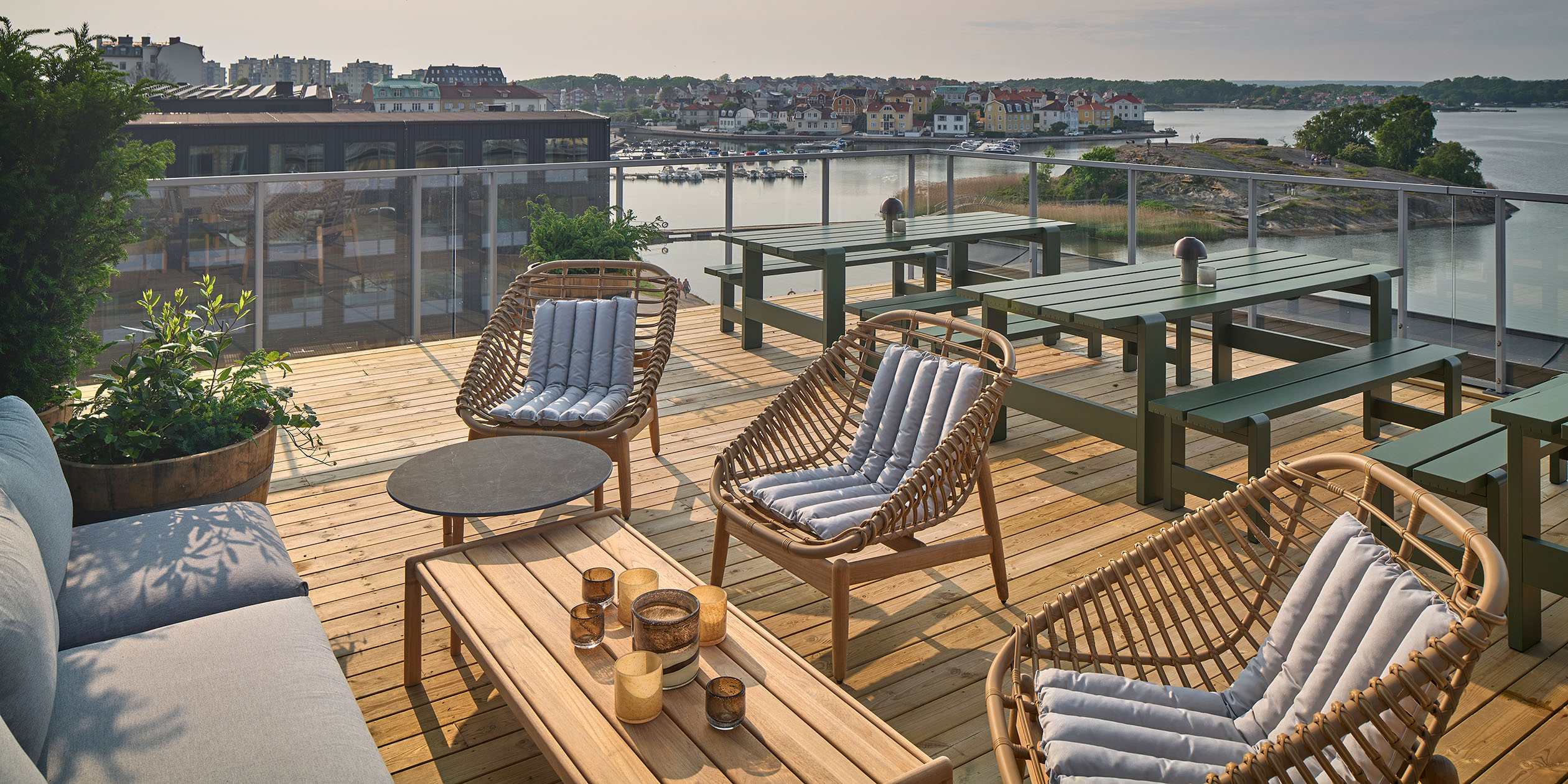 Takterrass på Scandic i Karlskrona.